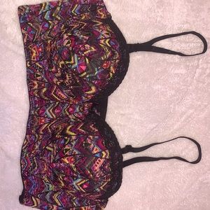 36B black fuchsia bra